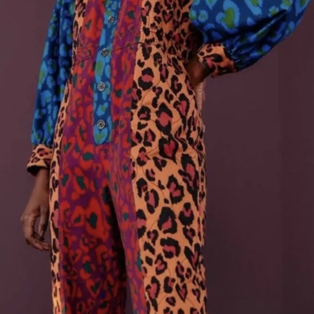 FARM Rio Colorful Leopard Print Jumpsuit